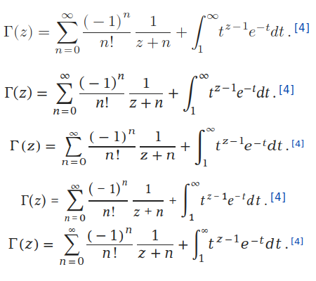 Wikipedia formulas rendered with MathML and various math fonts